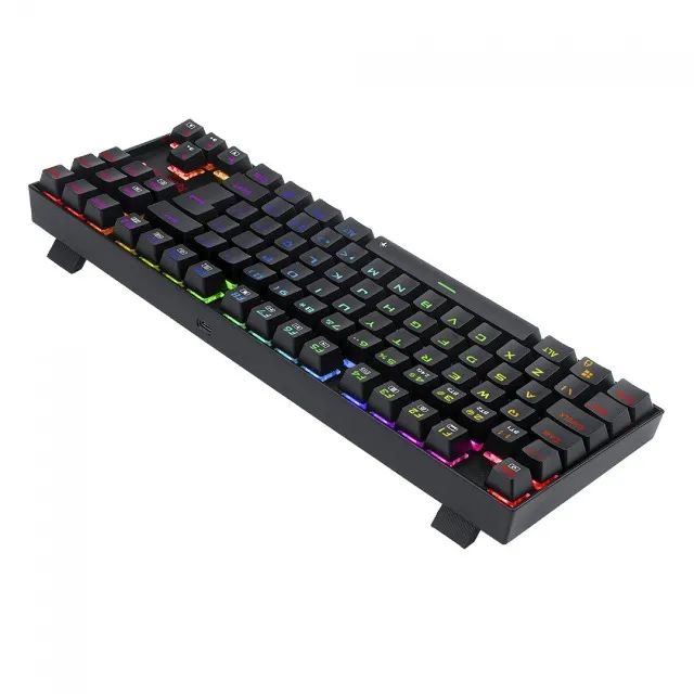 Teclado Mecânico 80% Redragon Kumara Pro Black RGB Bluetooth/Wireless - WZetta - Foto 4