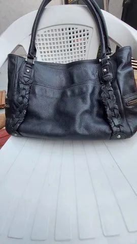 Bolsa Preta em couro 