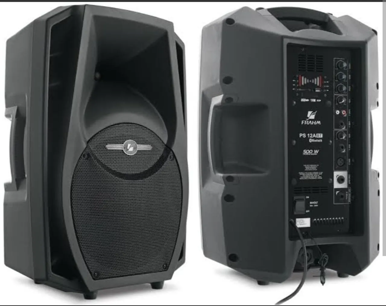 Caixa de som ativa FRAHM 800W com tripé