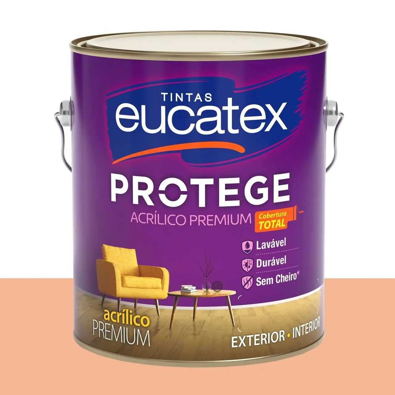 Tinta Acrílica Acetinada Eucatex Frutas Naturais 3,2 L