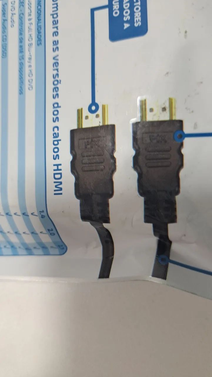 Cabo HDMI 8k  para TV e monitores gamer