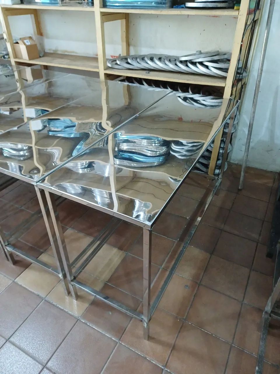 Mesas de Aço Inox para Comércio