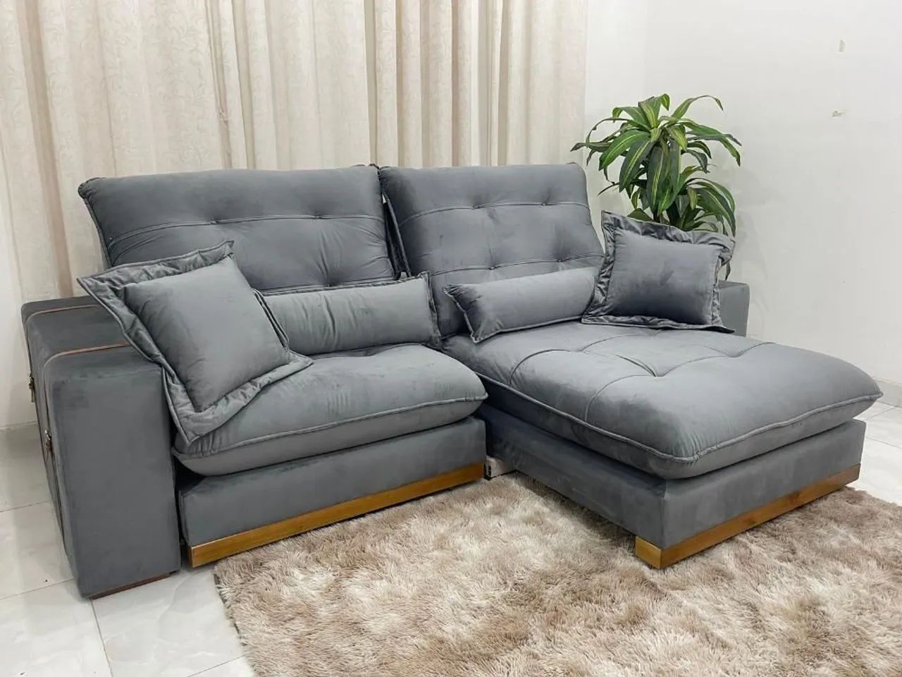 SOFÁ RETRÁTIL RECLINÁVEL ESTE MODELO NÃO PERDE CONFORTO NEM FORMATO LEIA DESCRIÇÃO!! 727LO - Foto 4