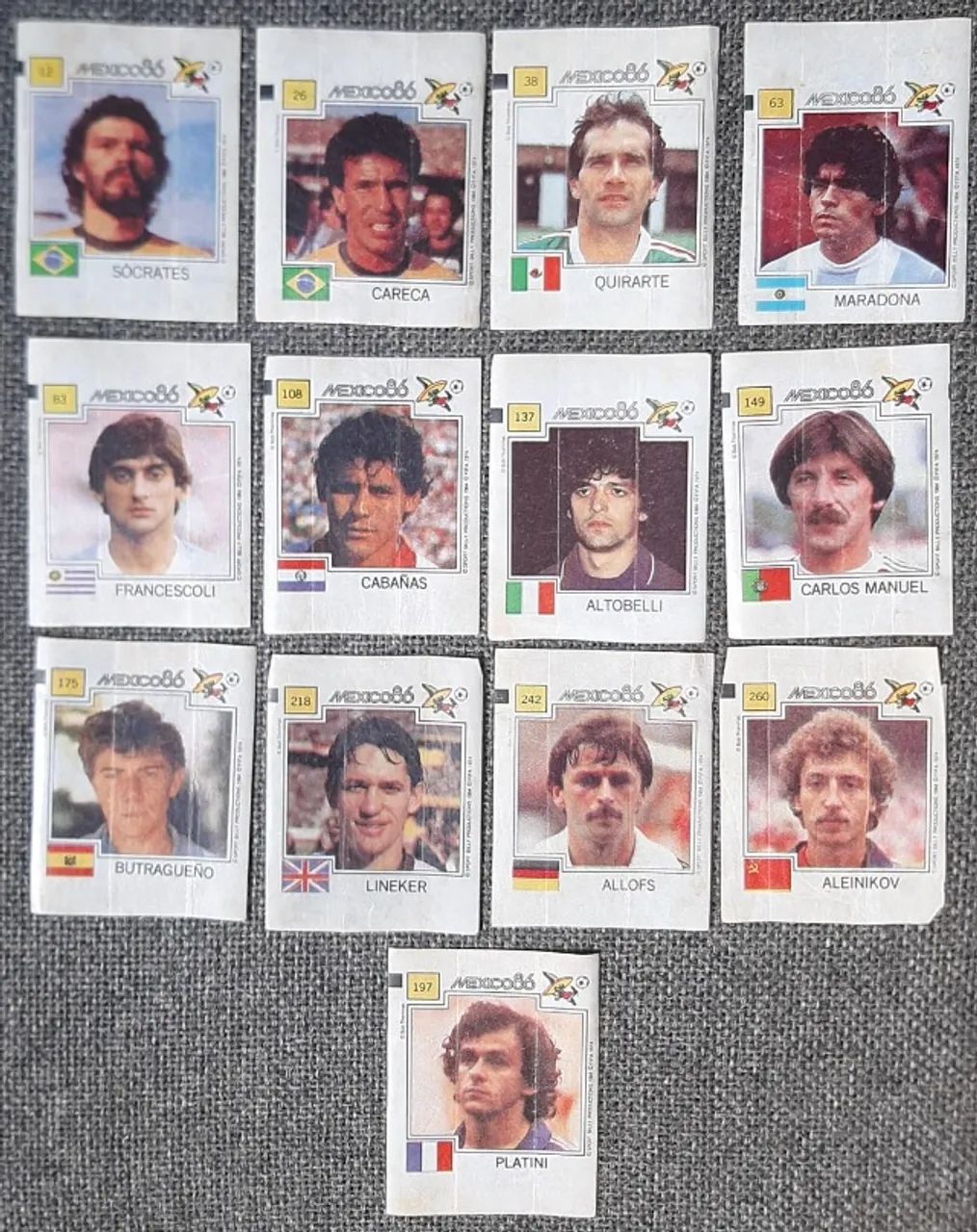 Figurinhas da Copa de 1986  