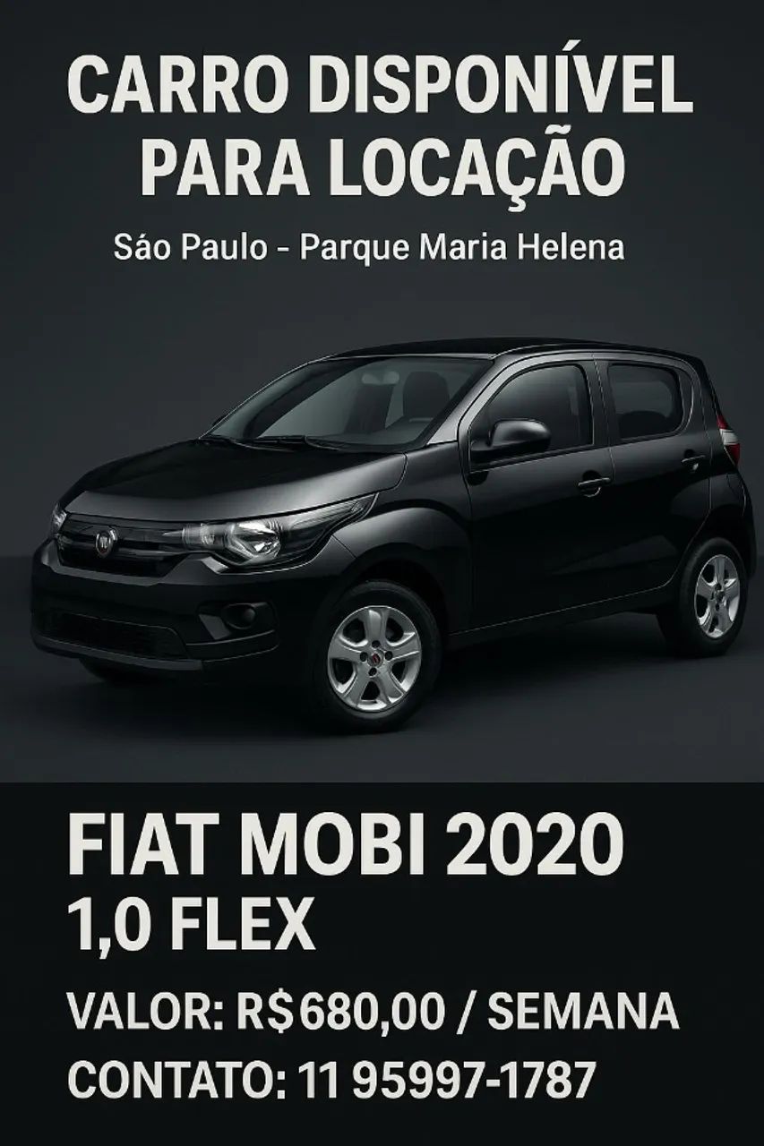 Alugo carro para motorista de aplicativo Uber, 99, Indrive