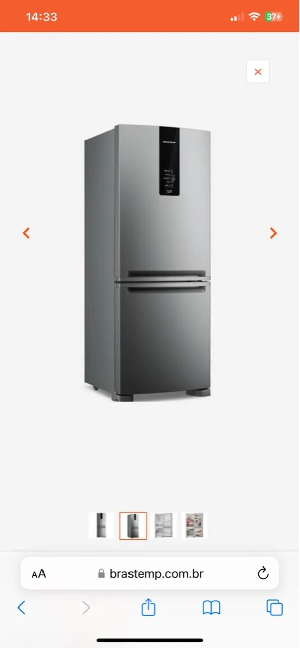 Geladeira Frost Free Brastemp Inverse 447 litros Inox - na caixa sem uso  - Foto 3