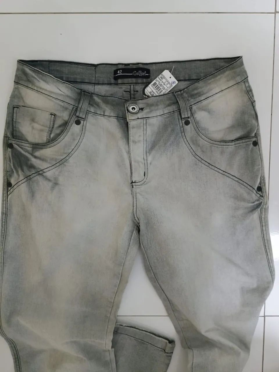 Calça Jeans Cinza - Foto 3