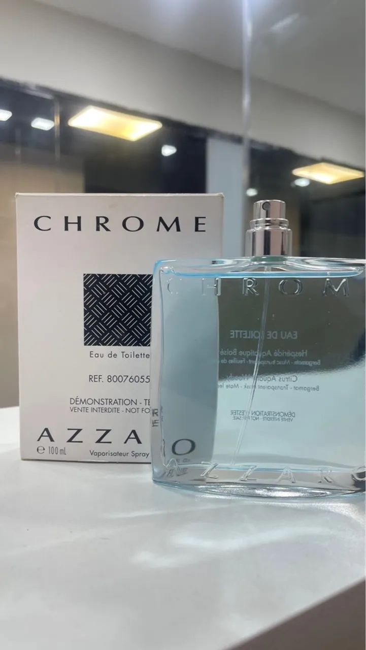 Perfume Azzaro Chrome 100ml Tester - Original e Novo