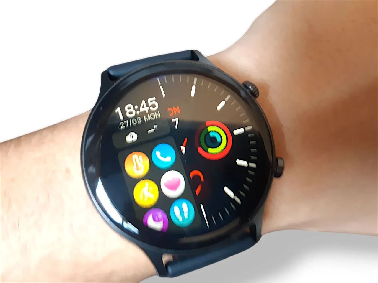ÚLTIMA PEÇA!!! SMARTWATCH ZEBLAZE PROVA D'ÁGUA,MUITA BATERIA BARATO PARECIDO DA SAMSUNG!