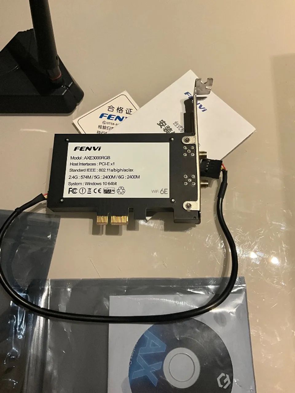 Placa FENVI AXE3000RGB WI-FI 6E , BLUETOOTH 5.3 - Foto 5