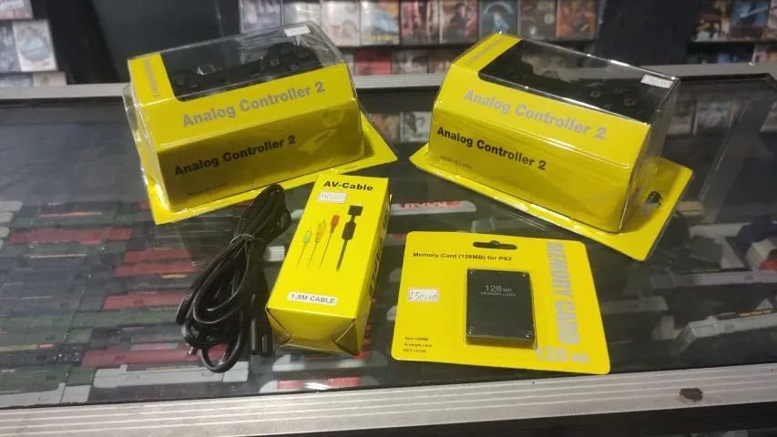 PS2 PHAT MODEM HD 500GB 2 CONTOLES MEMORY CARD 128MB JOGOS - Foto 5