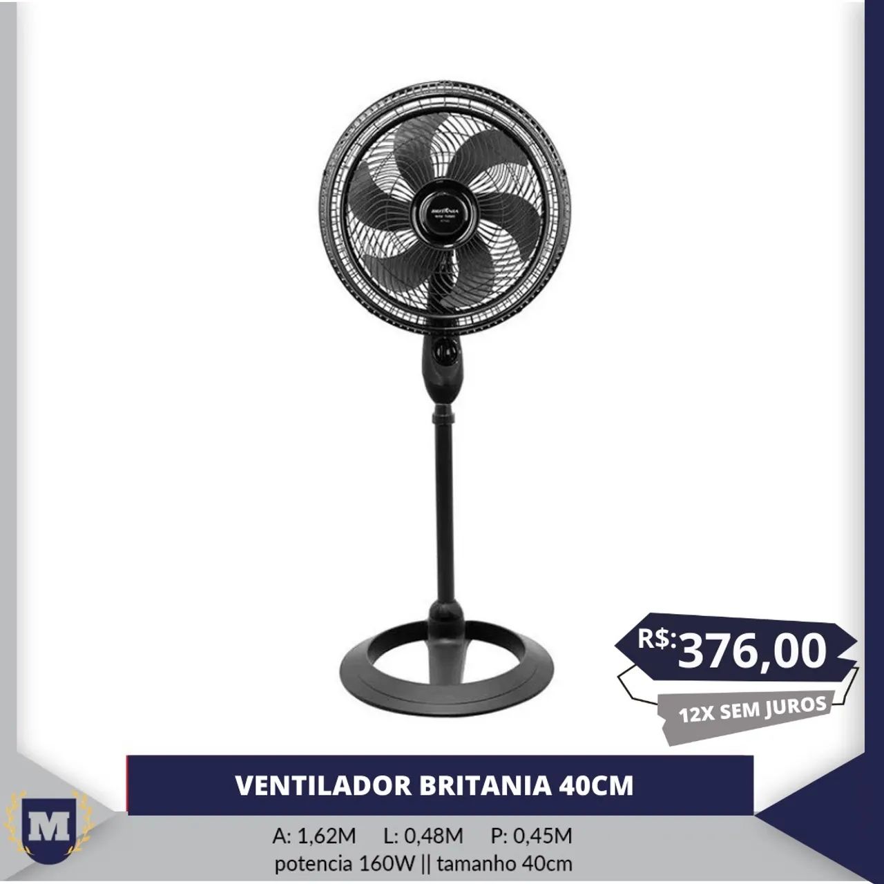 Ventilador de Mesa Wap Turbo 180W - Novo - Foto 3
