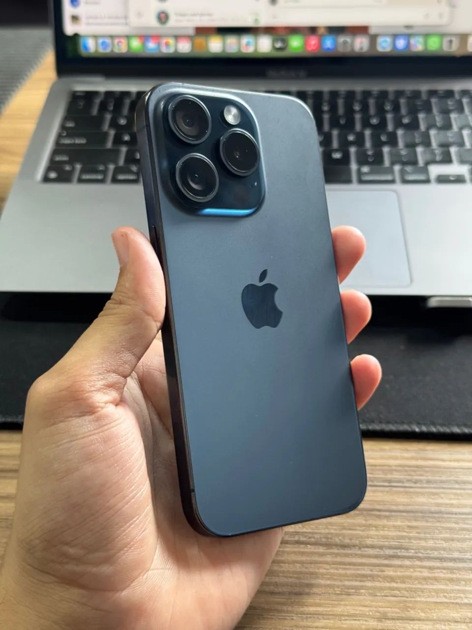 iPhone 15 Pro 256gb Azul Excelente - Foto 3