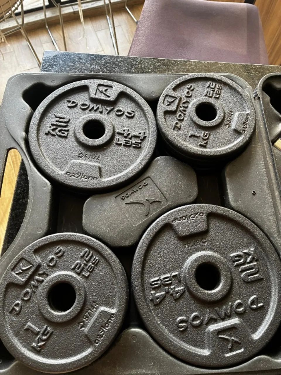 Halteres de Musculação 20kg (conjunto) DOMYOS - Foto 3