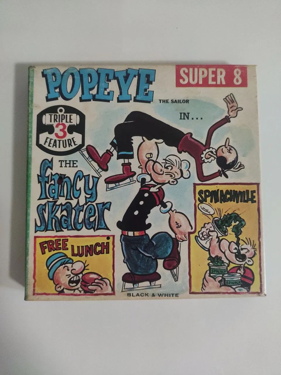 POPEYE Super 8 - Triplo Original Anos 70 (Filme Raro)<br>