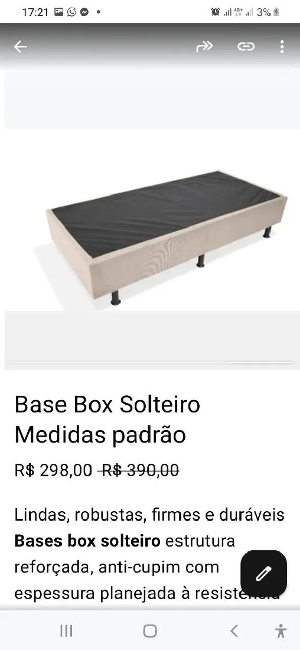 Base Box Solteiro Promoção - Foto 2
