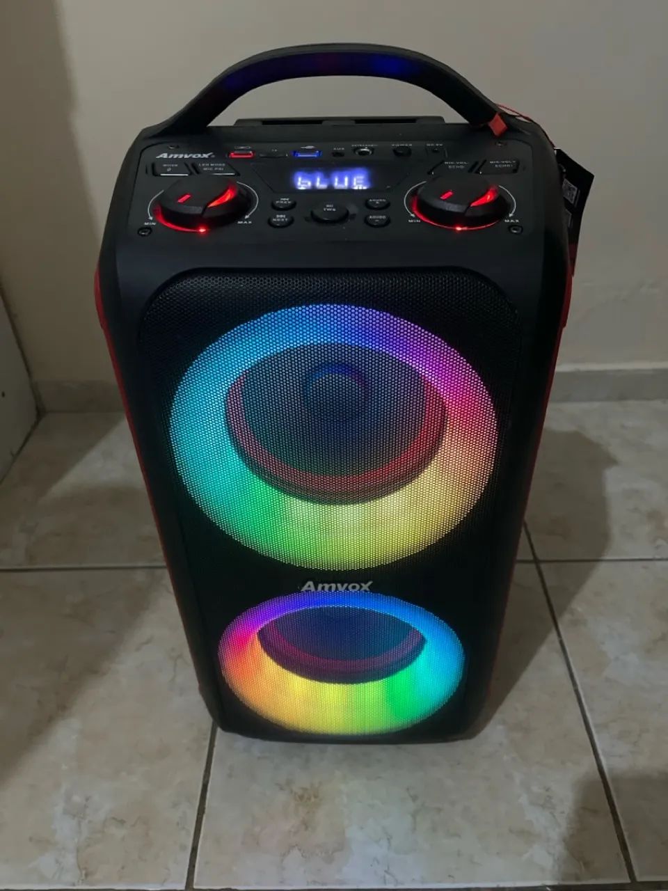 Aluguel de caixa de som Amvox com diversas funções - Foto 4