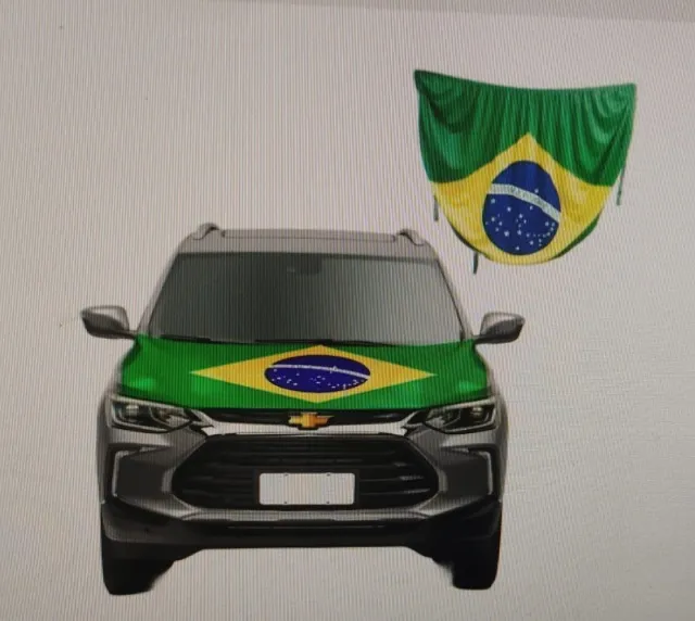 bandeira do Brasil para capô de carro