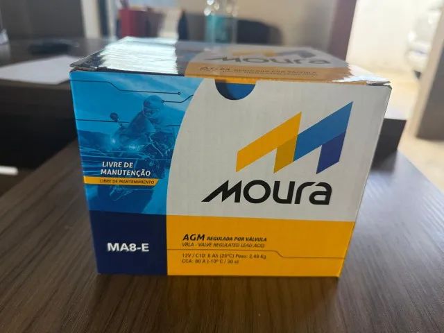Bateria Moto Moura 12v 8ah Ma8-e - Bmw G 310 Gs / Meteor 350 Royal Enfield