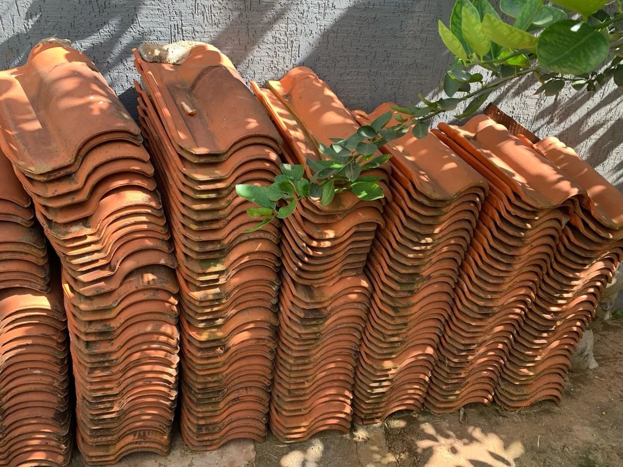 Telhas coloniais usadas