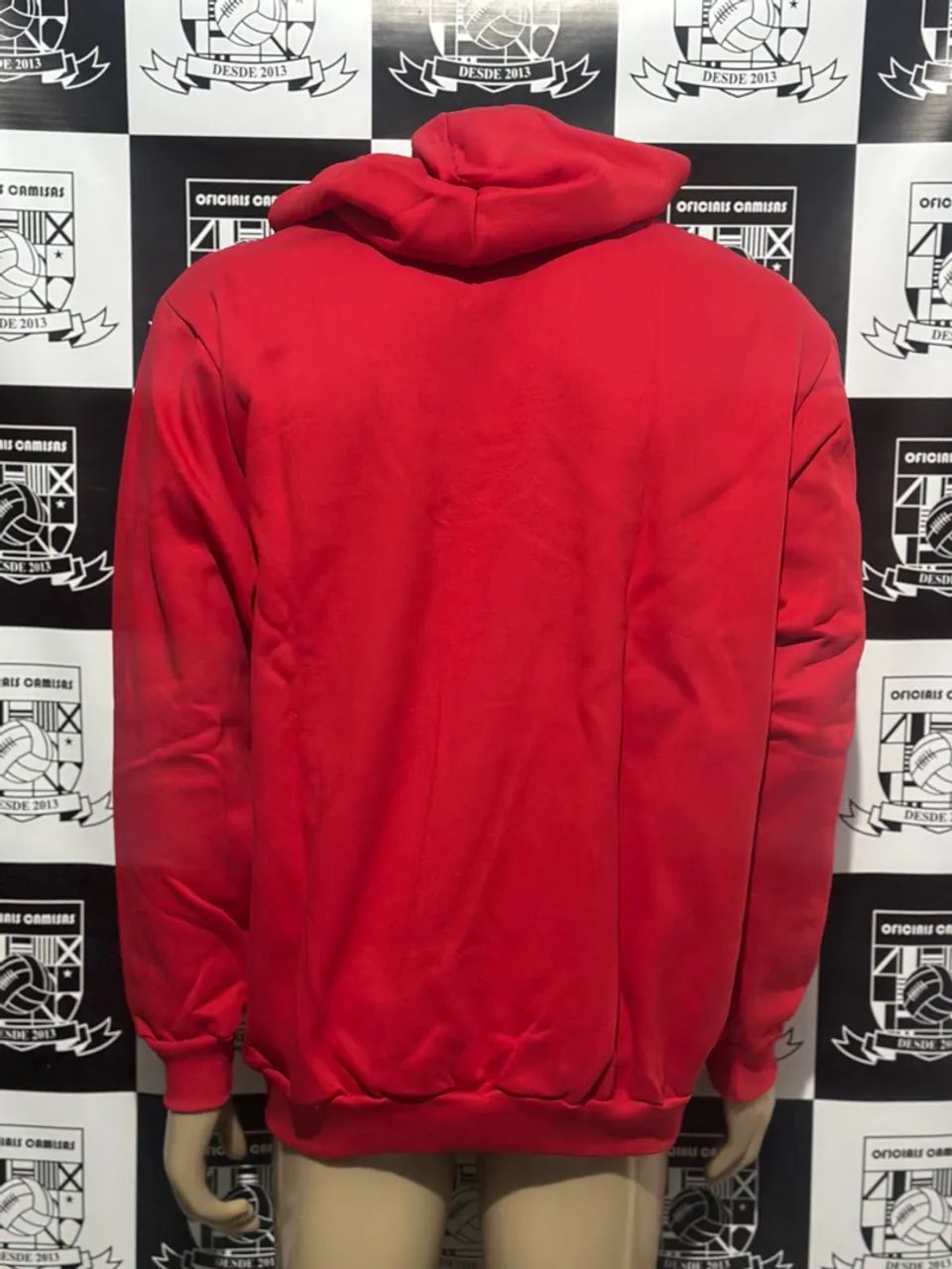 Moletom Inter Vermelho tam GG - Com Capuz - Foto 4