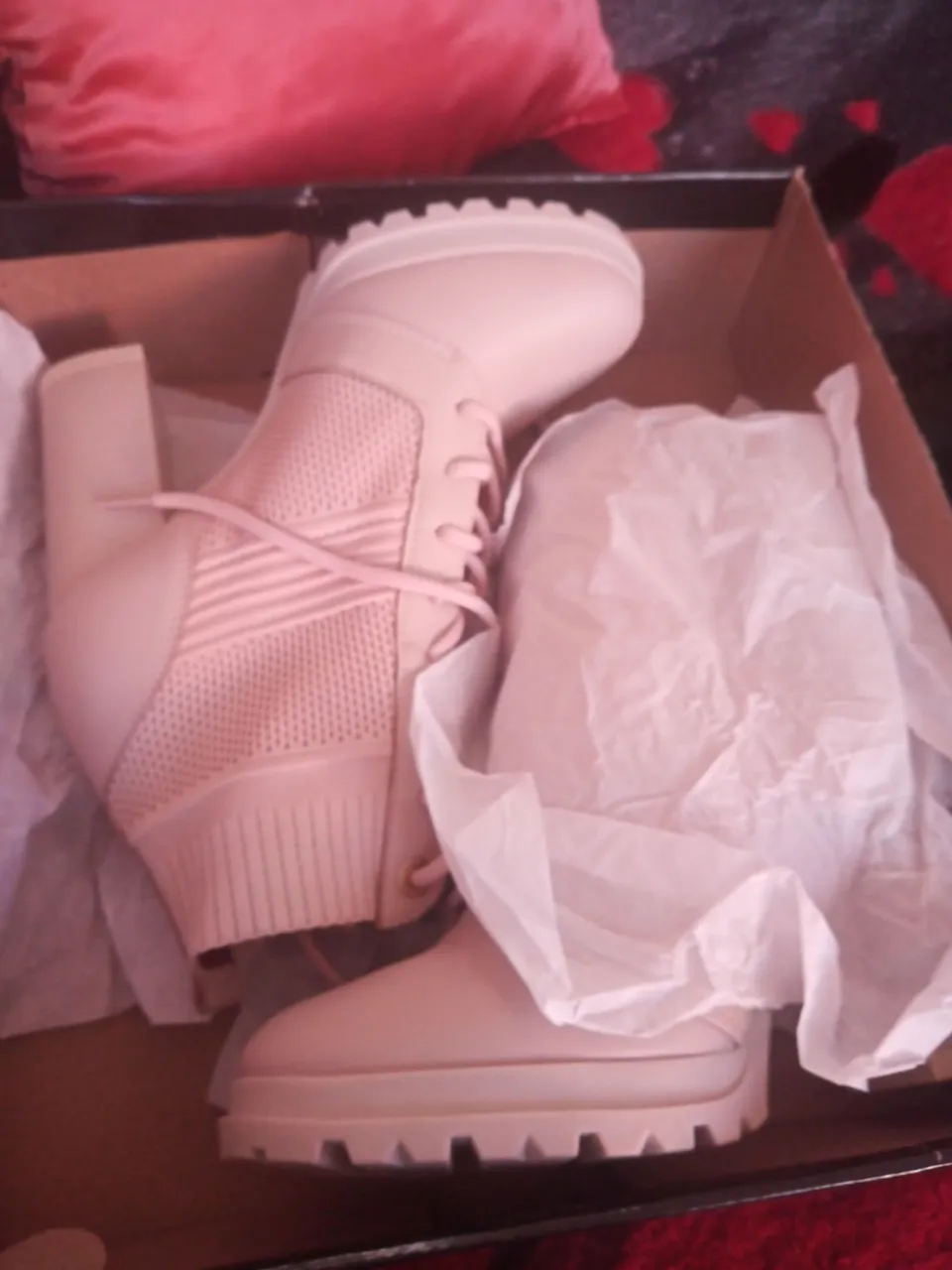Botas Femininas Rosa - Novas