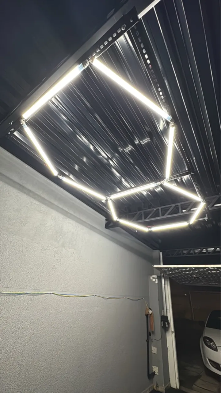 Iluminação em LED. Colmeia.