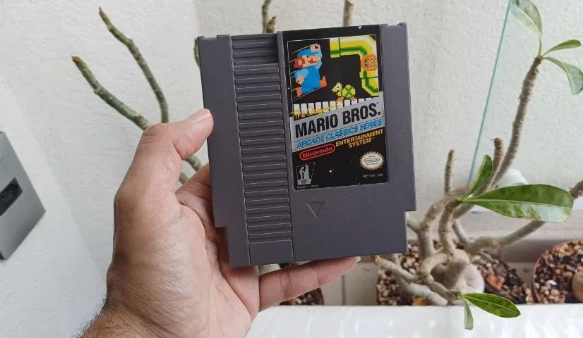 Mario Bros Arcade Classics Nes + Manual + Slave Impecável - Foto 3