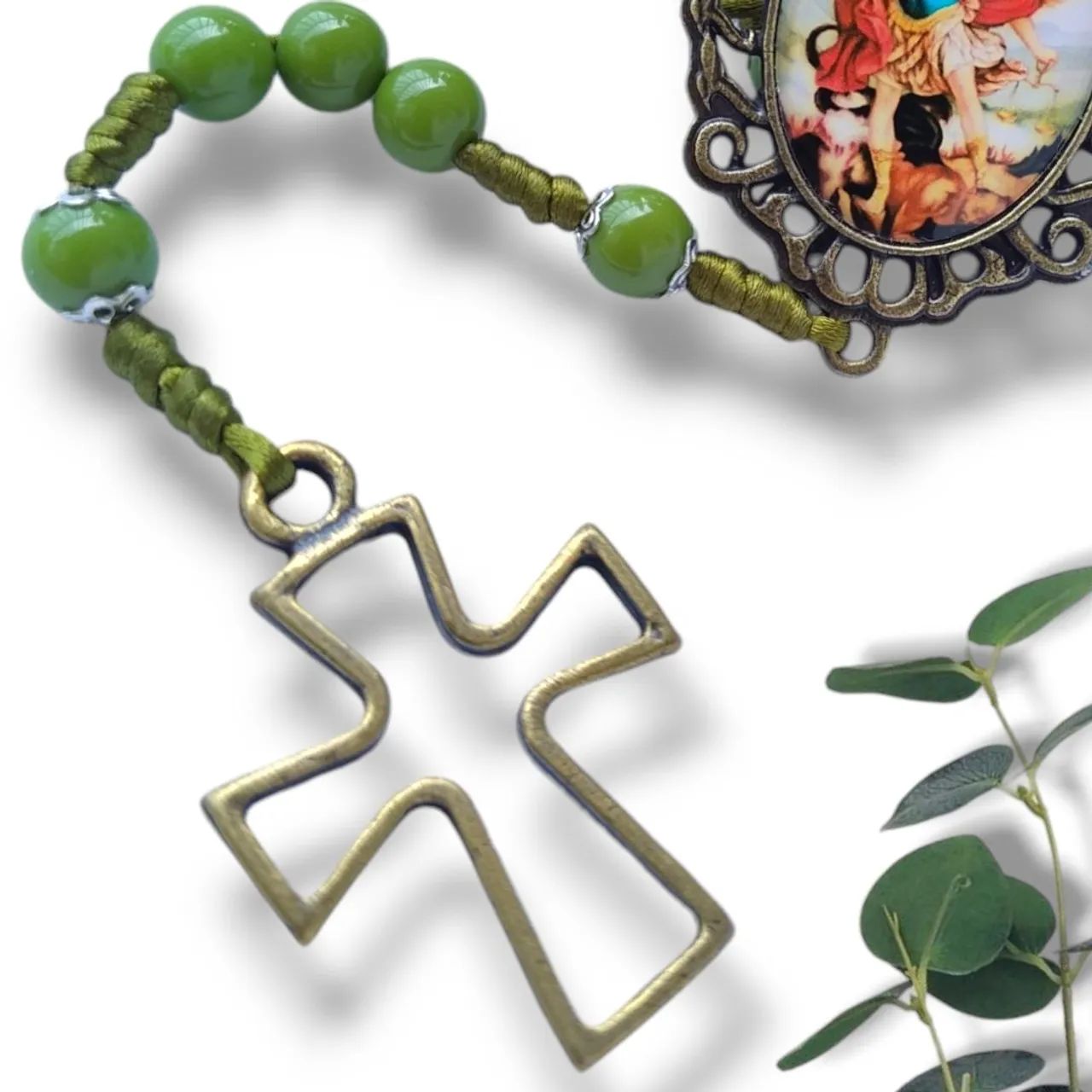 Terço São Miguel Arcanjo COM NOME R$28,00 Sem nome: R$25 - Foto 2