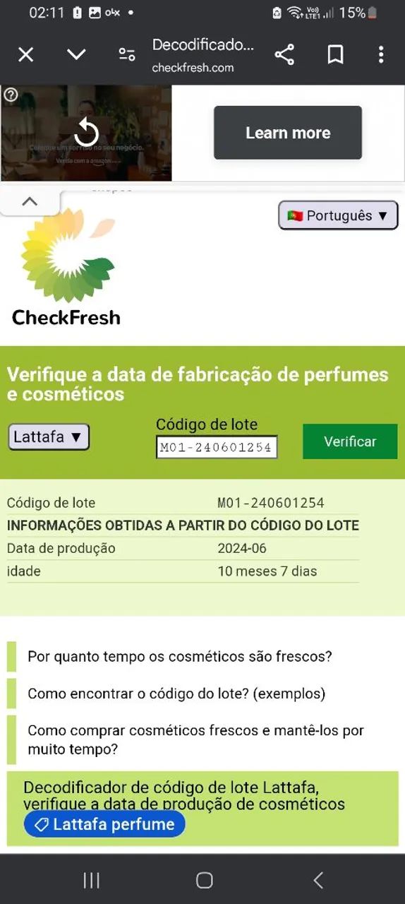 Perfume Lattafa Khamrah Qahwa - Foto 4