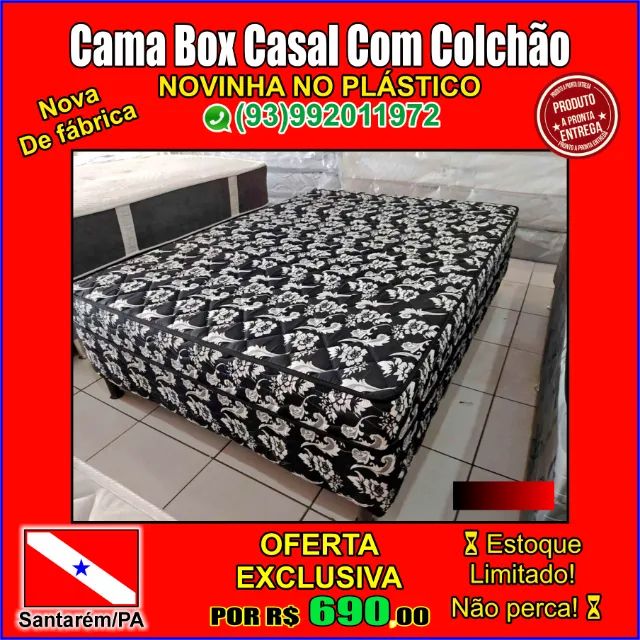 Melhor Preço do Mercado: Cama Box Casal por R$690,00 - Foto 2