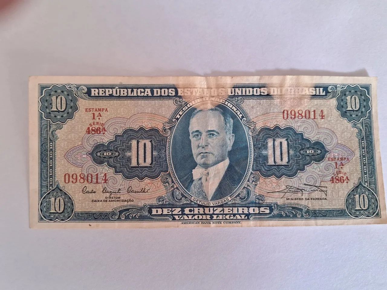 Notas dinheiro antigo
