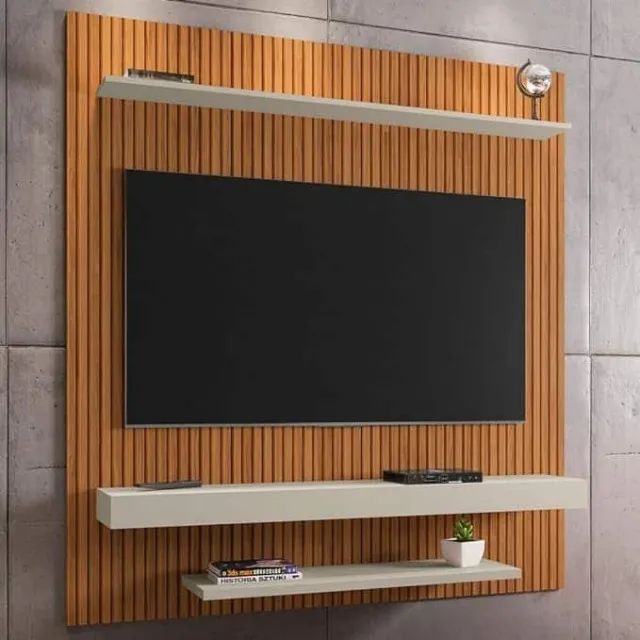 PAINEL LEME 1.50 RIPADO EM 3D - PARA TV ATÉ 60 POLEGADAS - BECHARA Temos loja fisica