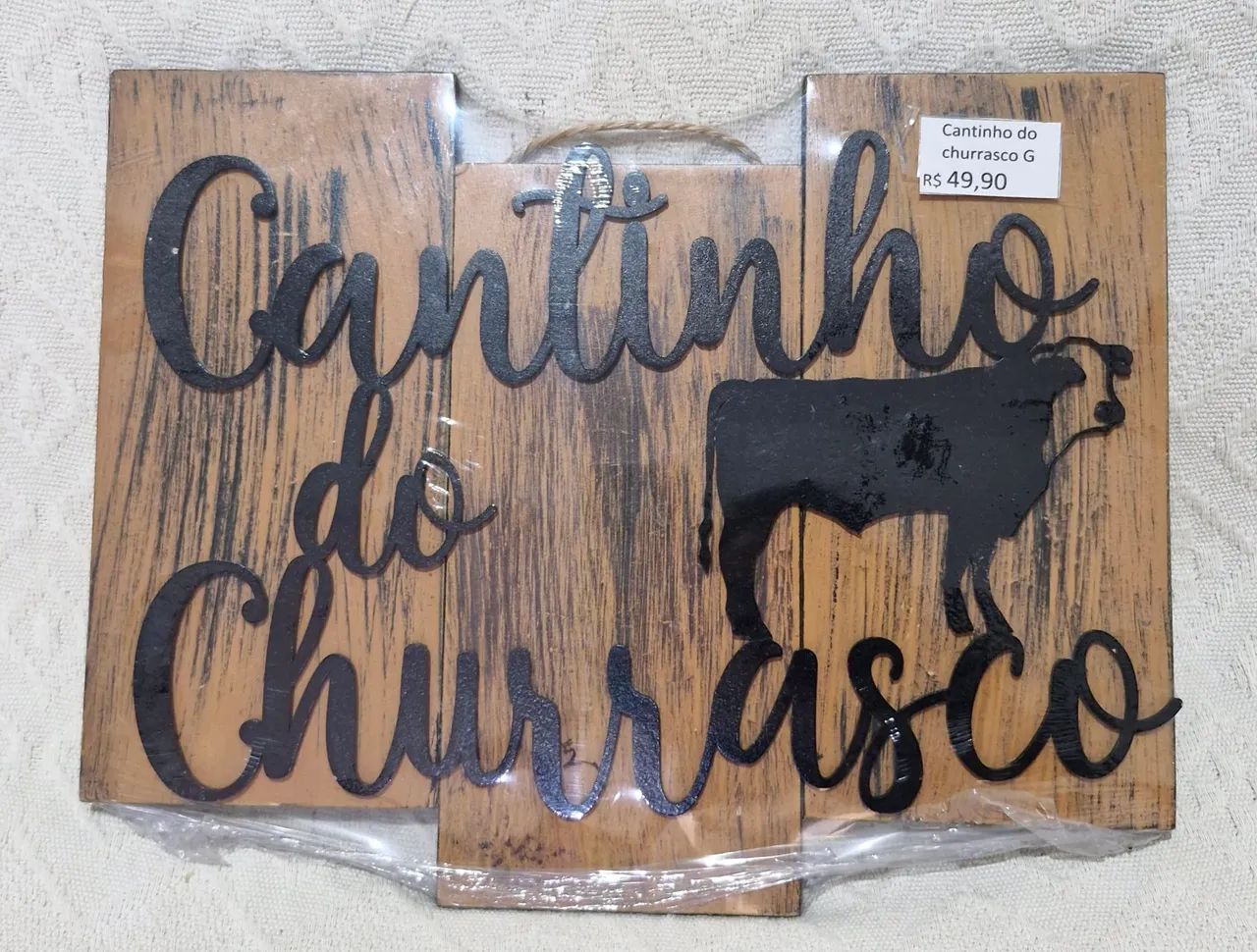 Placa Cantinho do Churrasco 