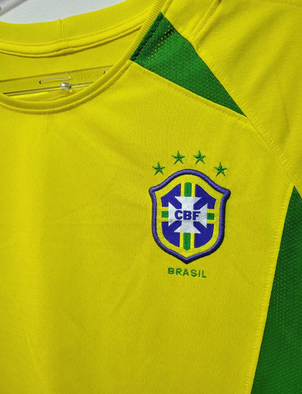Camisa seleção brasileira 2002  P  manga longa ORIGINAL  - Foto 5