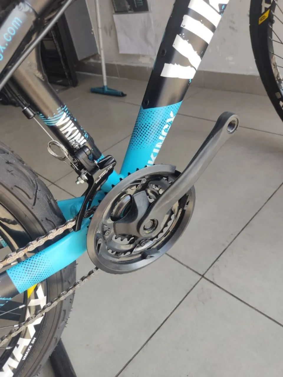 bike viking aro 26 freio a disco e suspensão - Foto 5