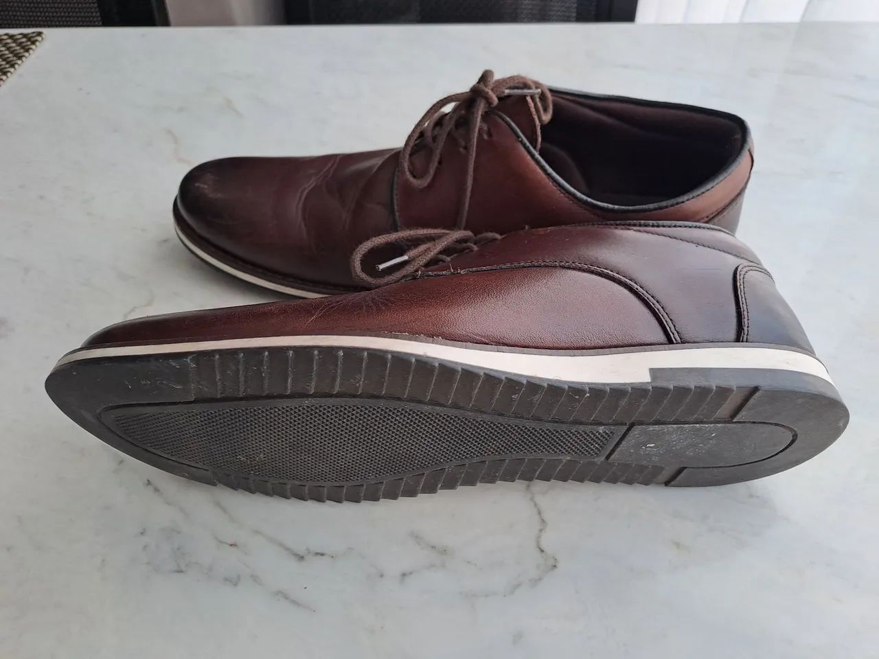 Sapato Viko Marrom Couro 39 - Foto 3