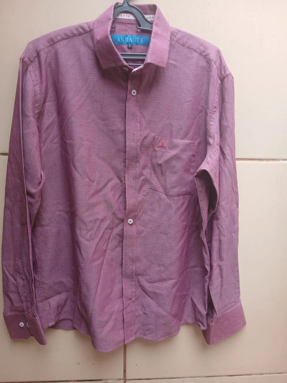 Camisa Social Andante - Vermelha( $ 50,00)