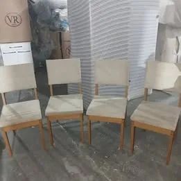 Conjunto de 4 Cadeiras de Madeira Maciça Para Mesa de Jantar - Foto 2
