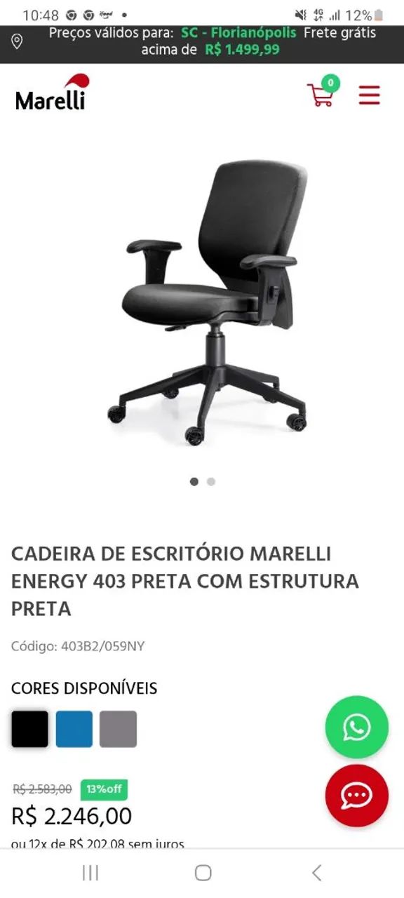 Cadeira Marelli Energy - Foto 4