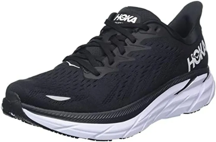 tênis hoka one one clifton 8 - preto/branco - 41