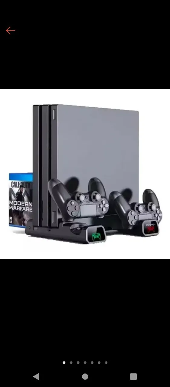 Base Cooler Carregadora para PS4 e Controles