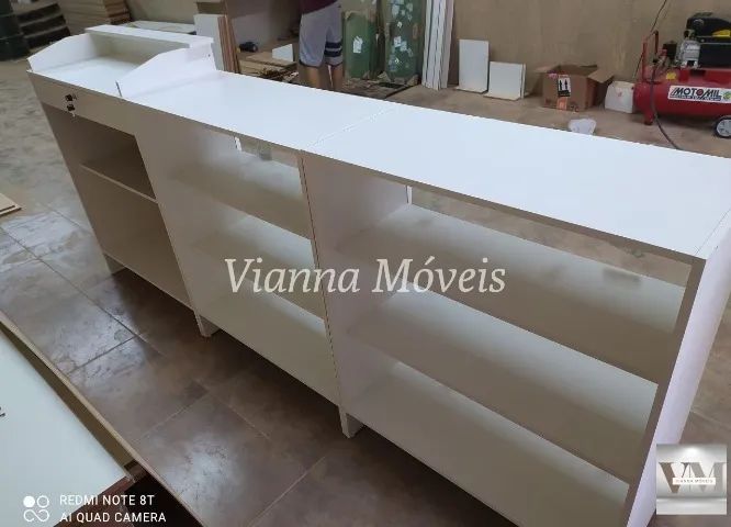 Balcão Caixa Canaletado + 2 Balcões Vitrine - Foto 2