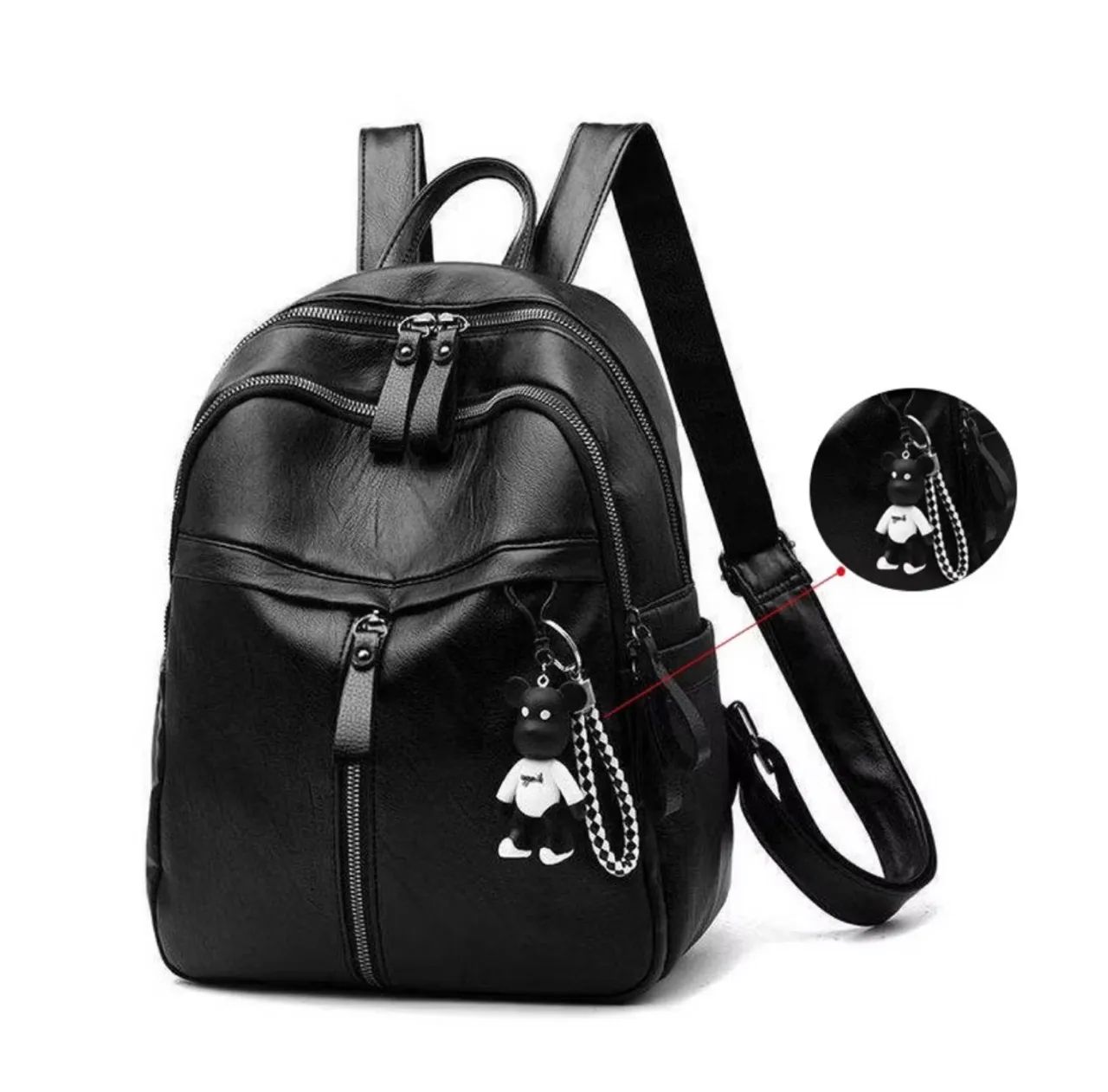 Mini mochila preta - Foto 3