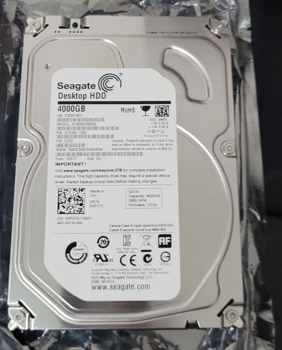 HD Seagate 4TB Desktop - Novo