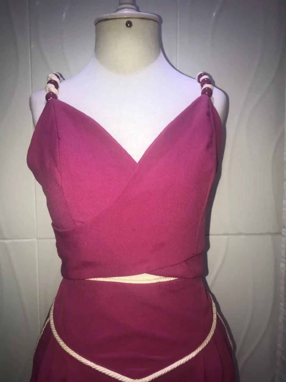 Conjunto Roxo com Top Transpassado e Calça - Foto 2