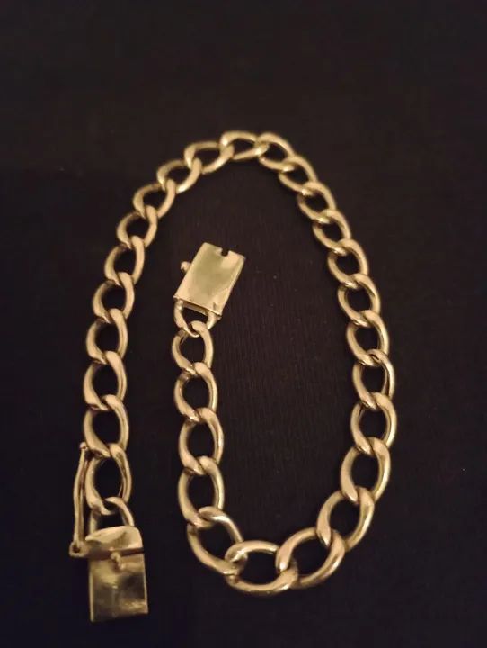 Pulseira de Ouro 18/750 modelo grumet com 22 cm  e 10.7 g. .4590 reais watts 15- *  - Foto 5