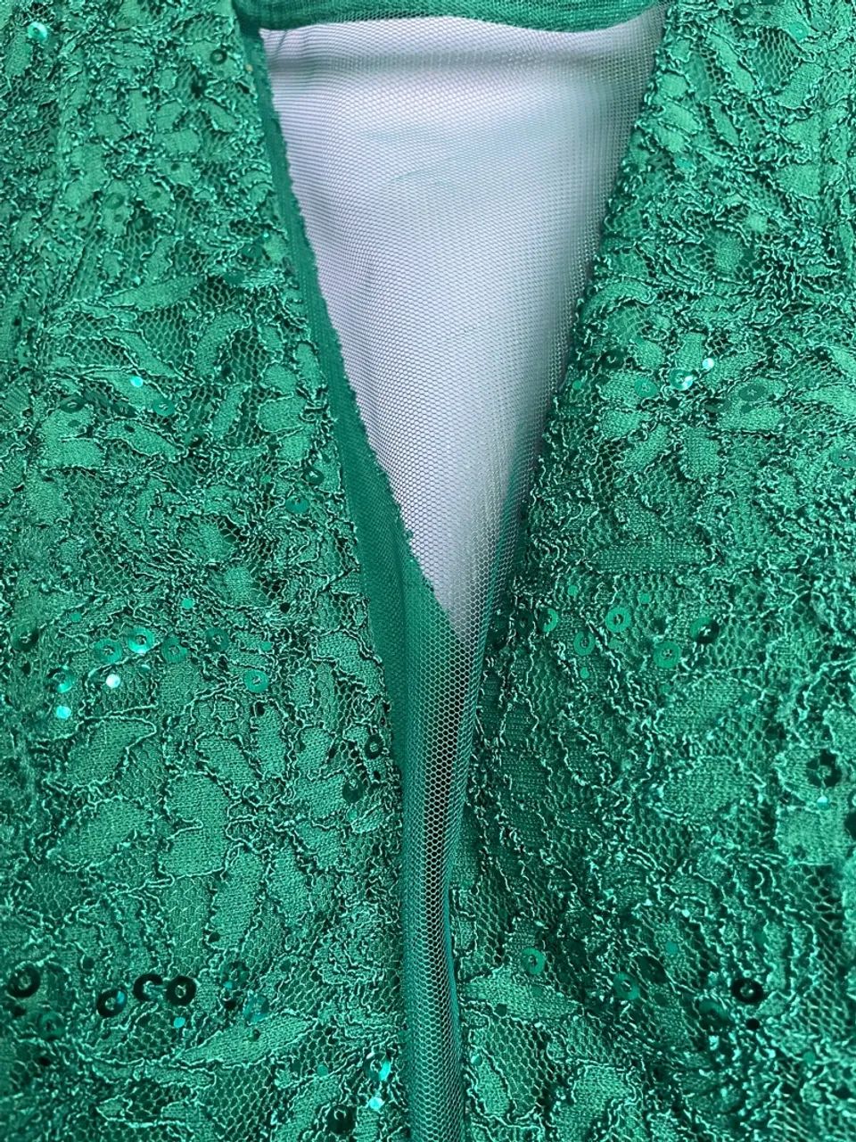 Vestido de festa verde com brilho - Foto 2