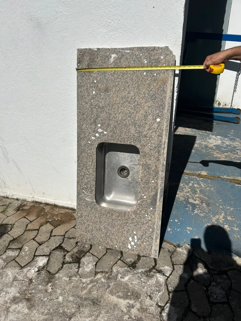 Pia com cuba inox