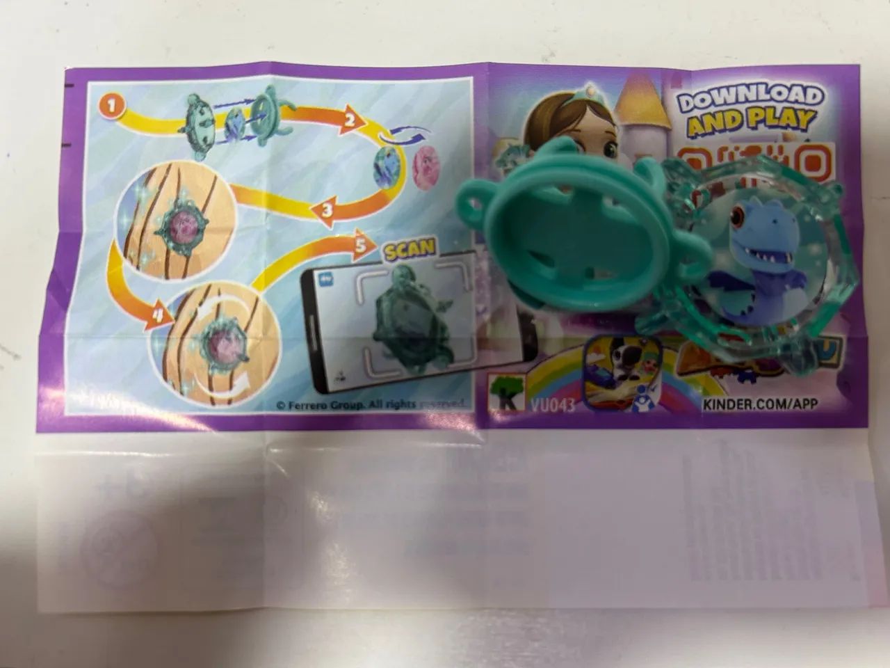 Brinquedo Kinder Joy Applaydu caixa roxa - Foto 3